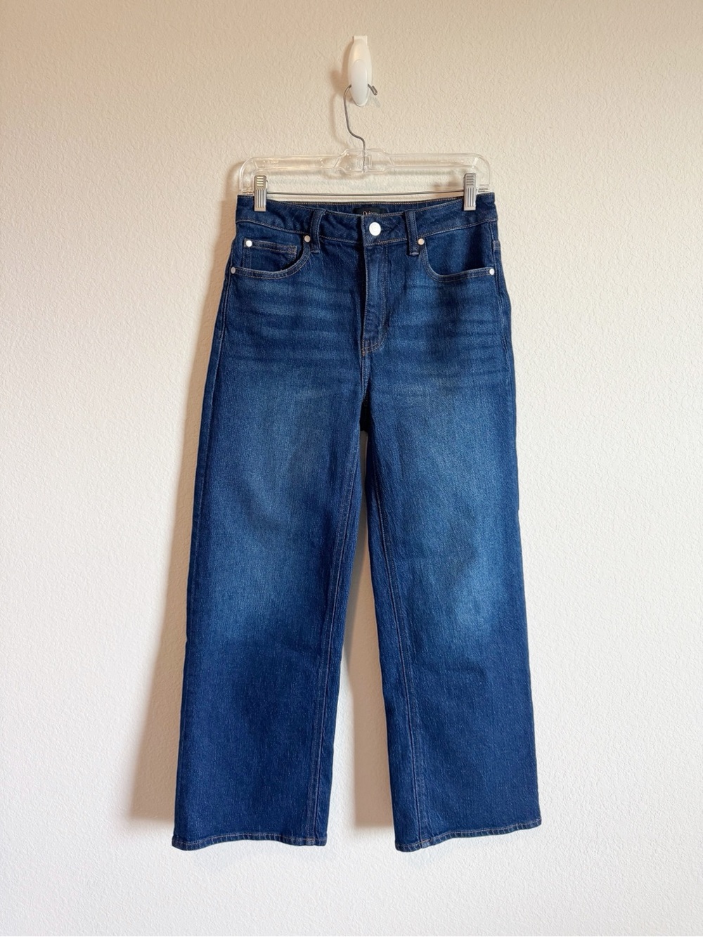Quince Women's Bella Stretch Relaxed Straight Jeans 28" in Stormy Blue Size 28